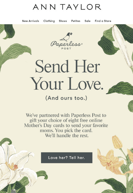 Ann-Taylor-Paperless-Post-Mother-s-Day-Email