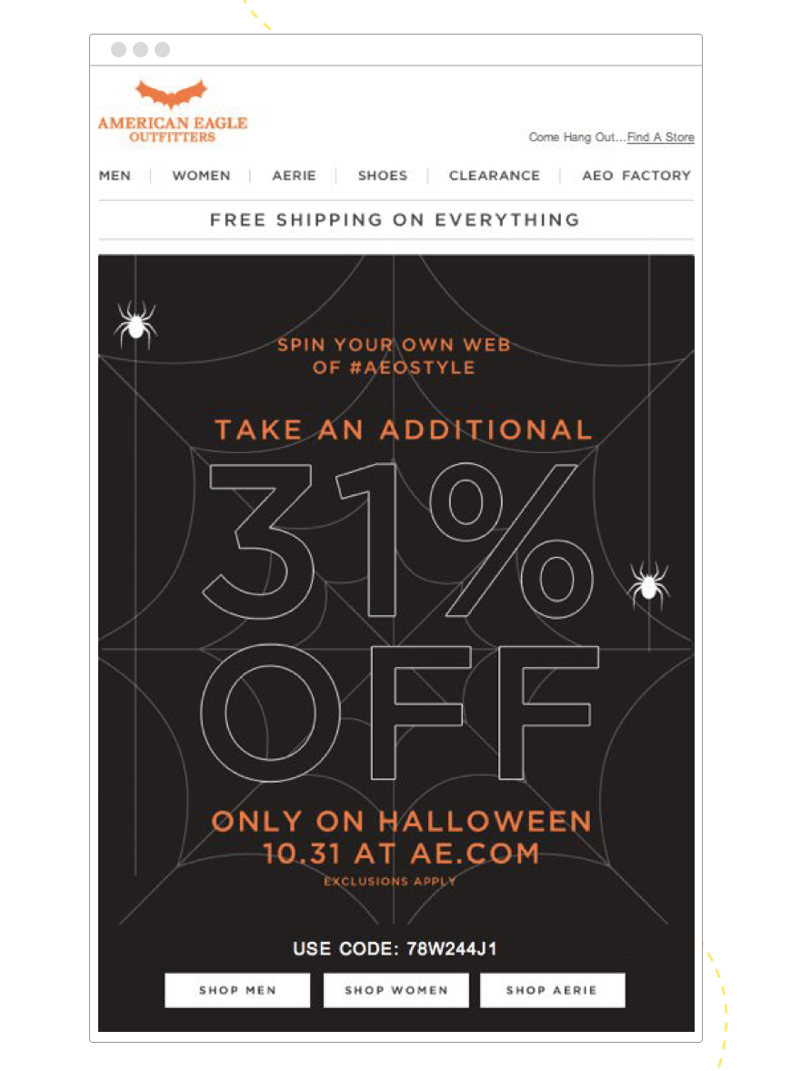 American_Eagle_Halloween_Email