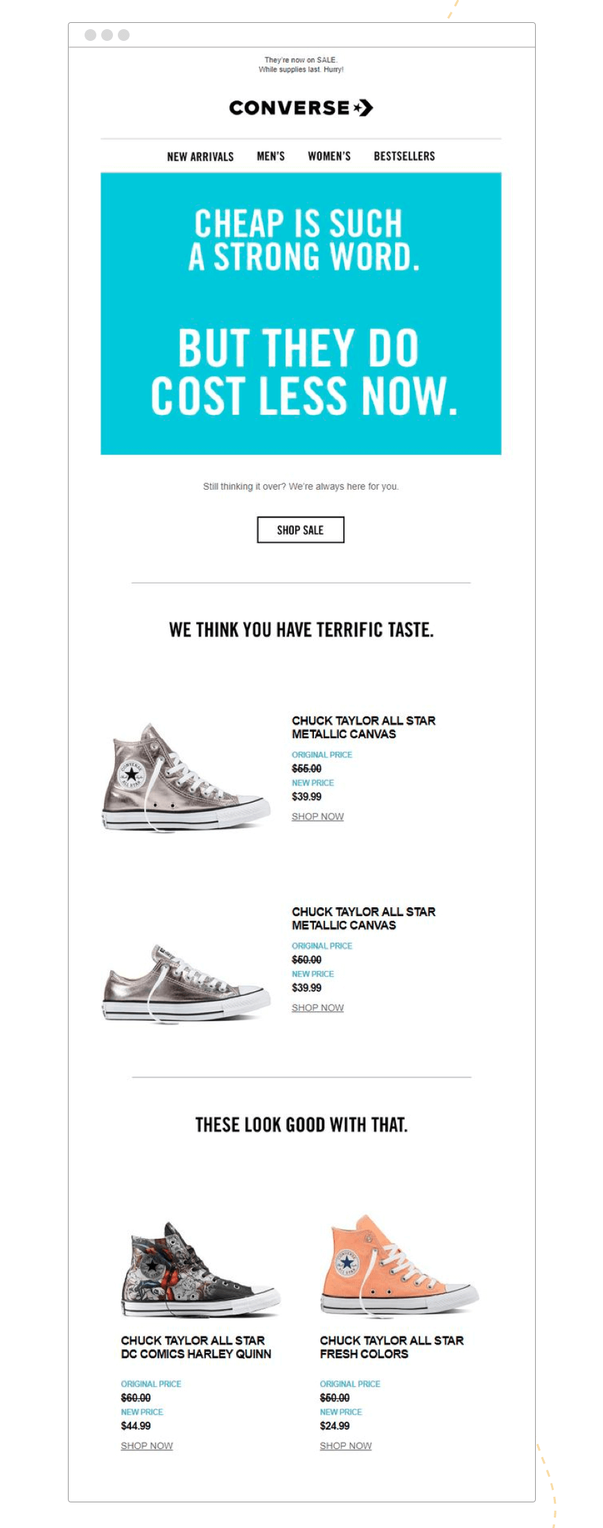 Converse-Browse-Abandonment-Email-with-Recommended-Products-Hive.co-Blog-1