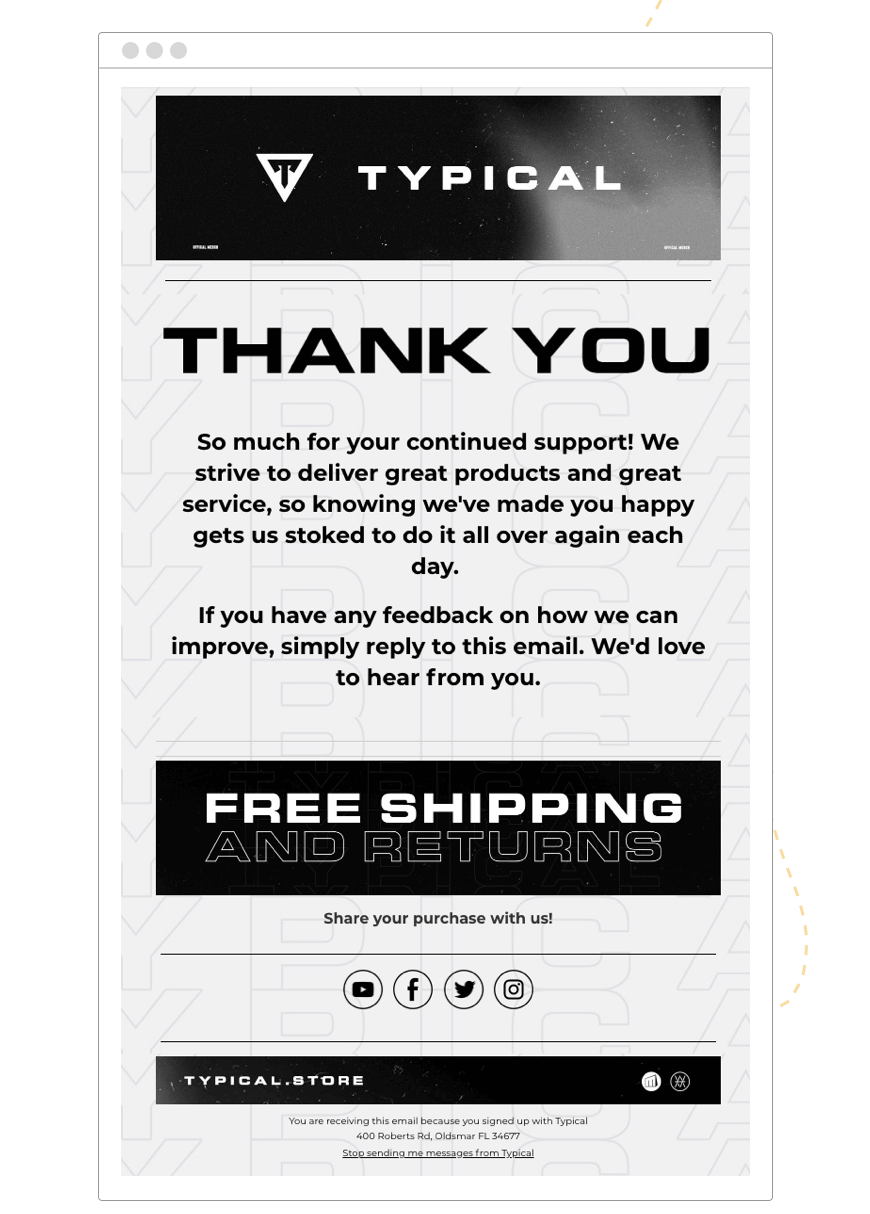 Hive.co_Email_Marketing_CRM_New_Customer_Thank_You_Typical_Template