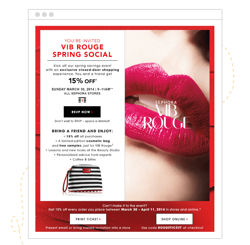 Hive.co_Email_Marketing_CRM_VIP_Email_Sephora_Template